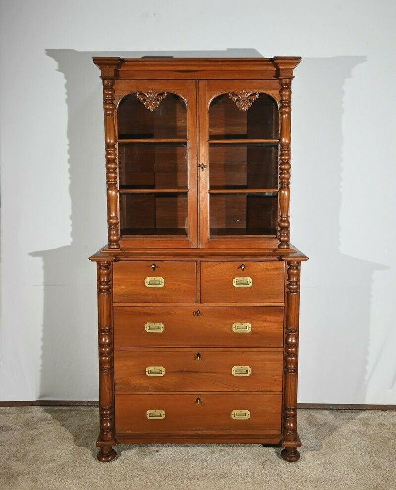 Teak Showcase Commode – Late 19th Century