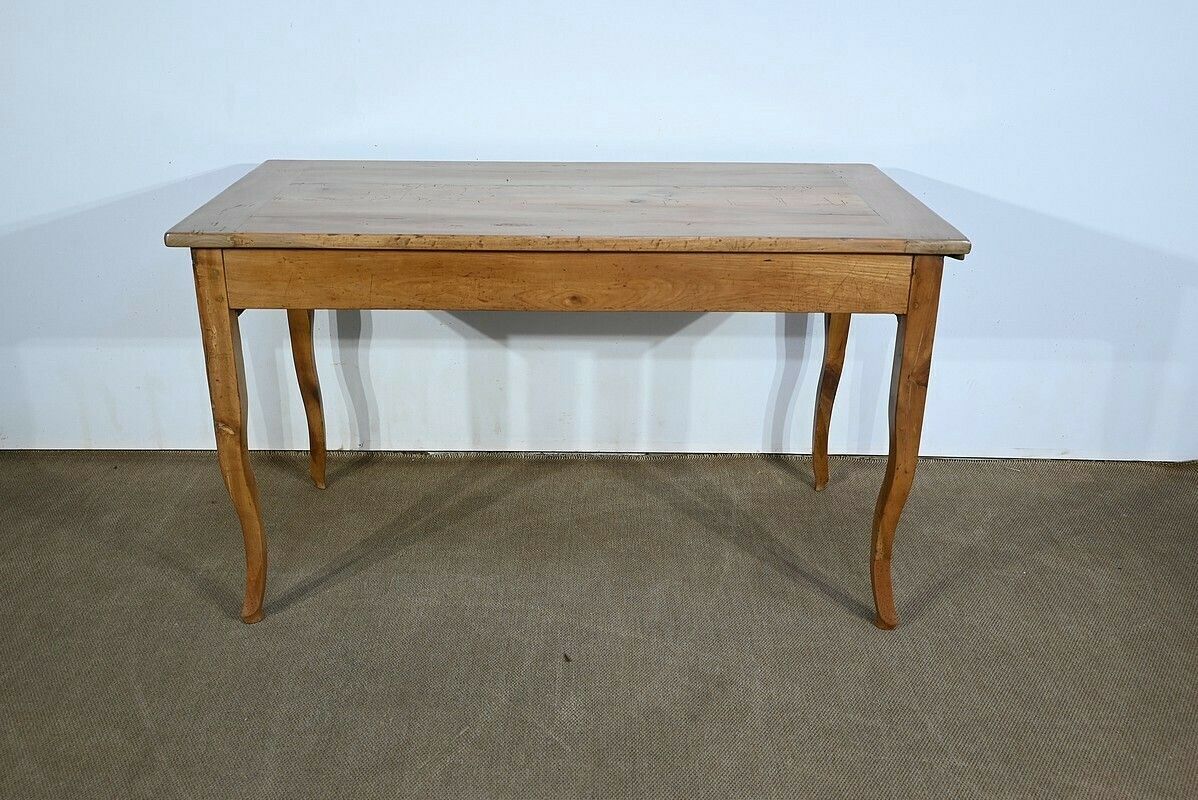 Farm Table In Blond Cherry, Louis XV Style – 2nd Part Of The 19th Century photo vintage
