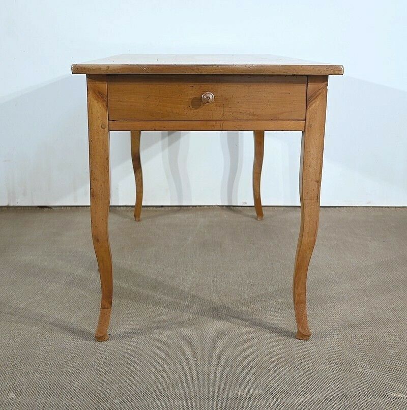 photo furniture Farm Table In Blond Cherry, Louis XV Style – 2nd Part Of The 19th Century