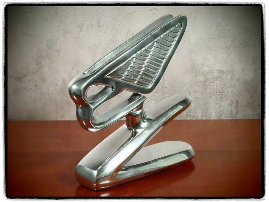 Bentley 1980 Decorative Art Sculpture – Polished Aluminum With Felt Base photo vinterior