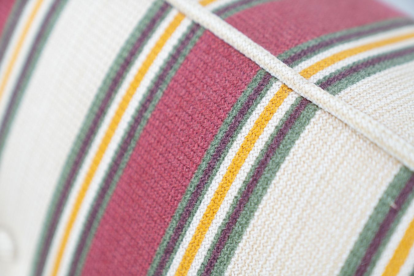 American Lounge Furniture In Original Striped Fabric1970s photo for sale