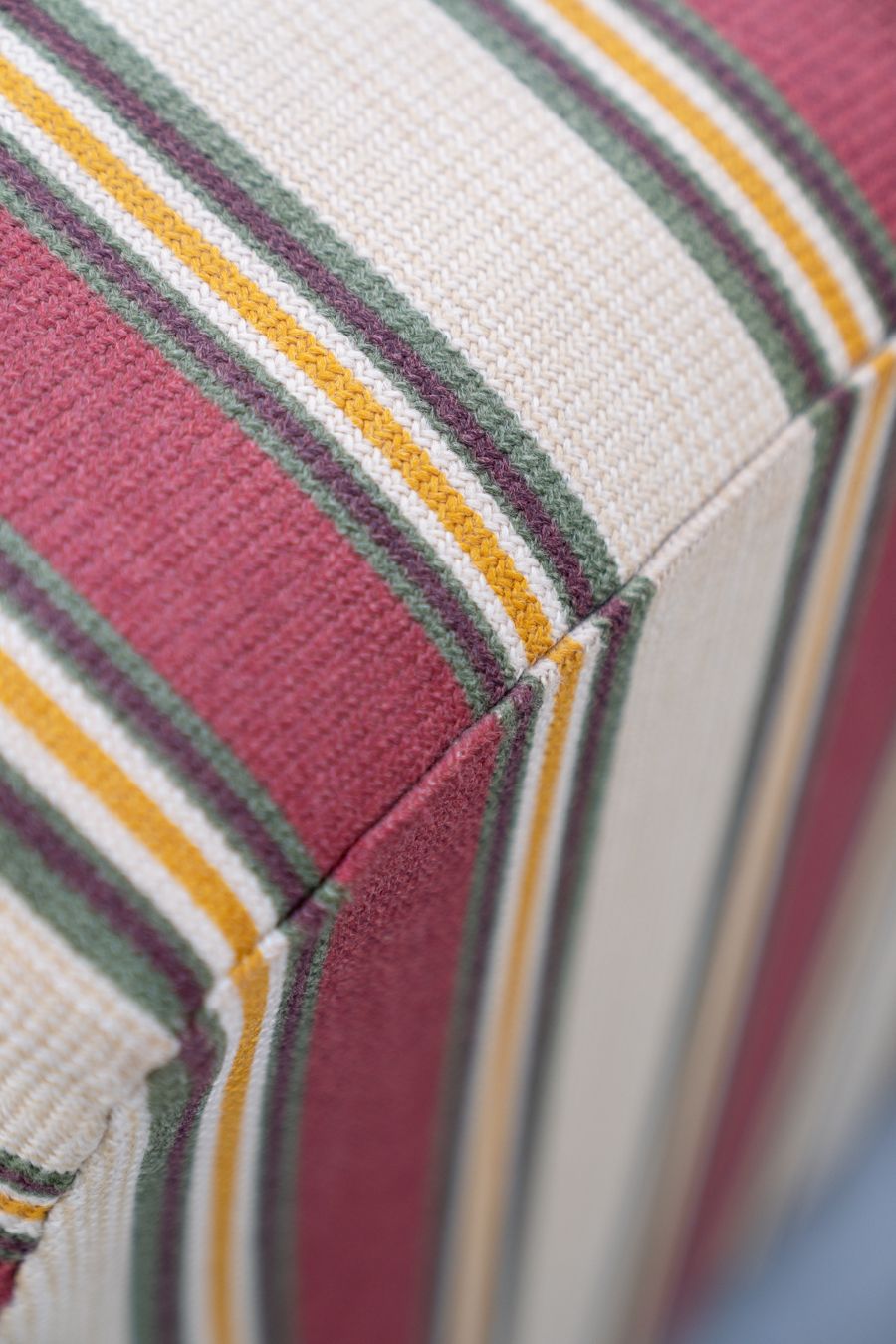 Furniture American Lounge Furniture In Original Striped Fabric1970s photo
