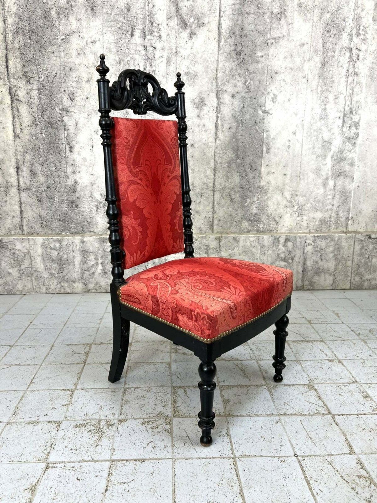 Decorative Individual Ebonised Napoleon III Slipper Chair photo Furniture
