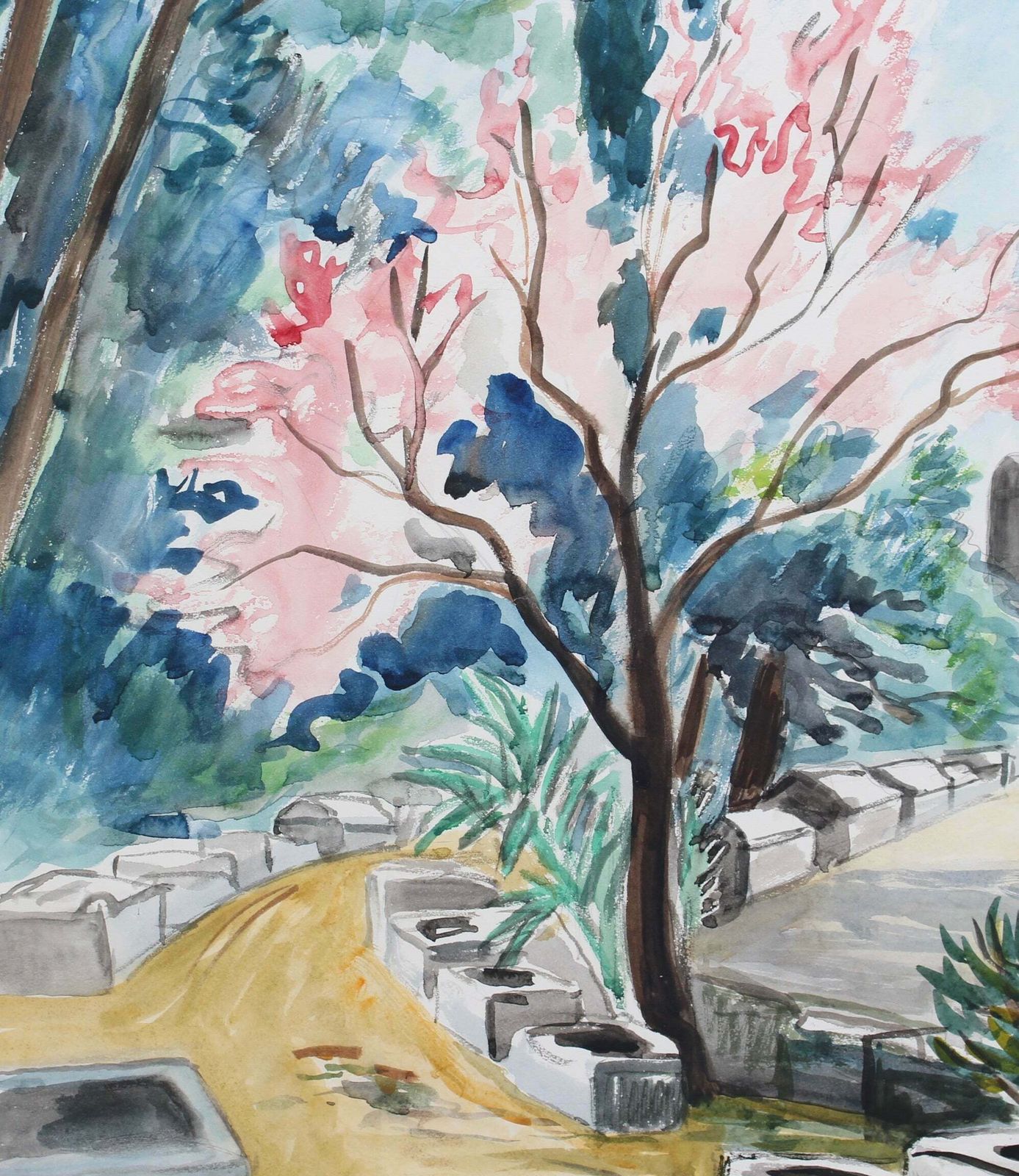 photo for sale 'Les Alyscamps Arles' By Yves Brayer (1977)