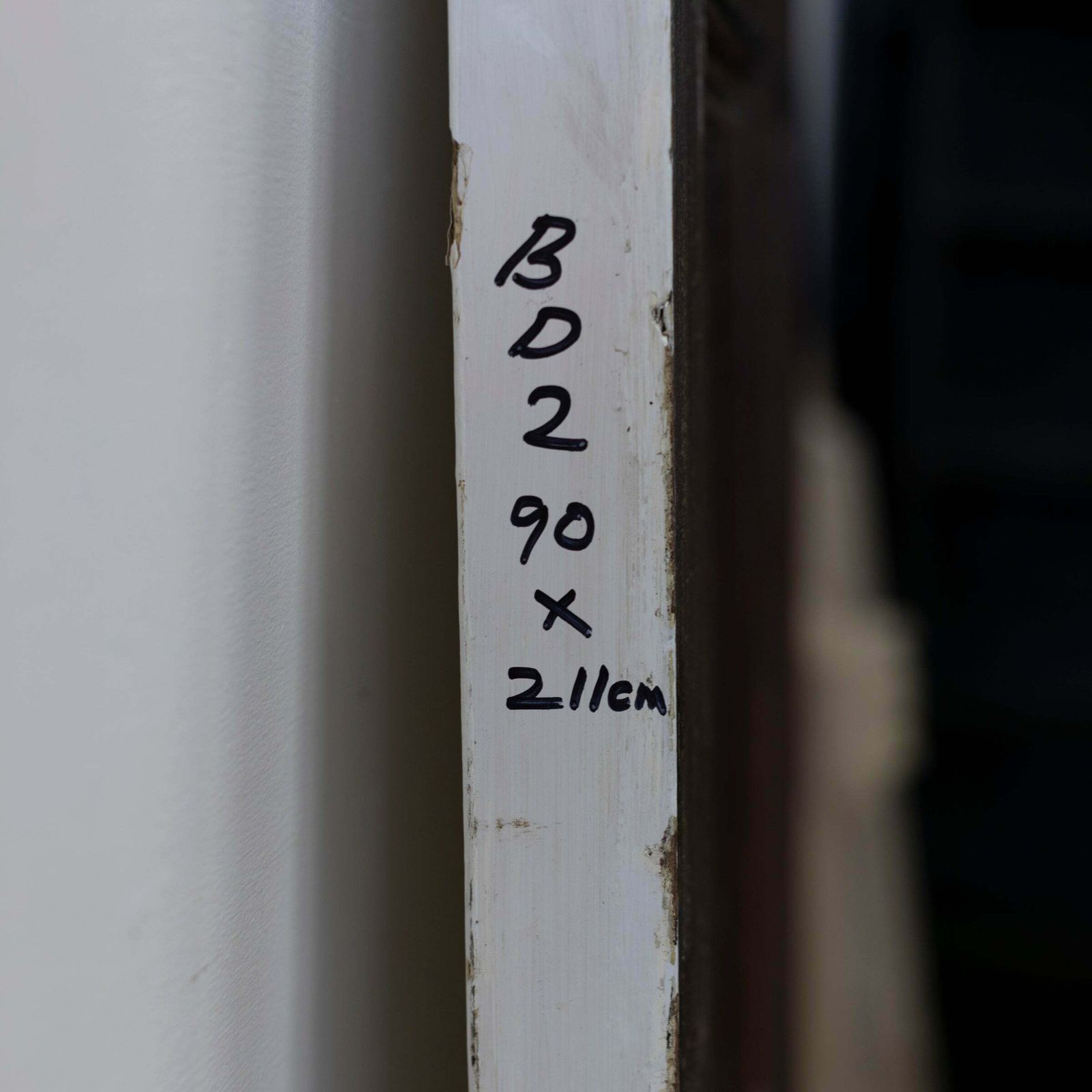 Reclaimed Victorian 5 Panel Door   211cm X 90cm photo for sale