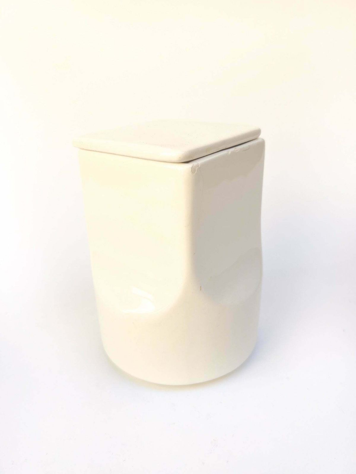 White Gabbianelli Ceramic Vase By Franco Bettonica, 1970s