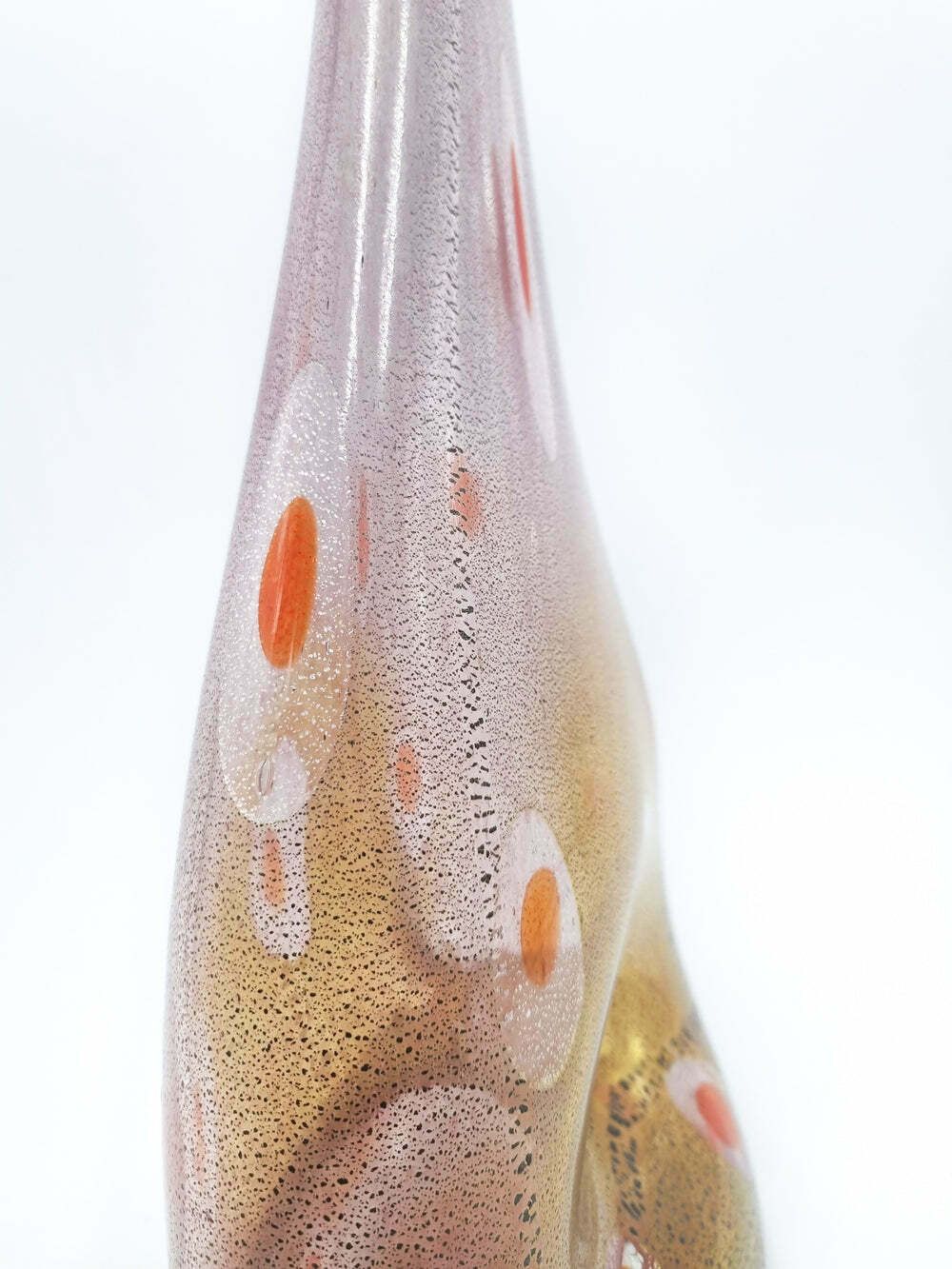 Murano Glass Vase From Vetreria Badioli, 1970s photo for sale