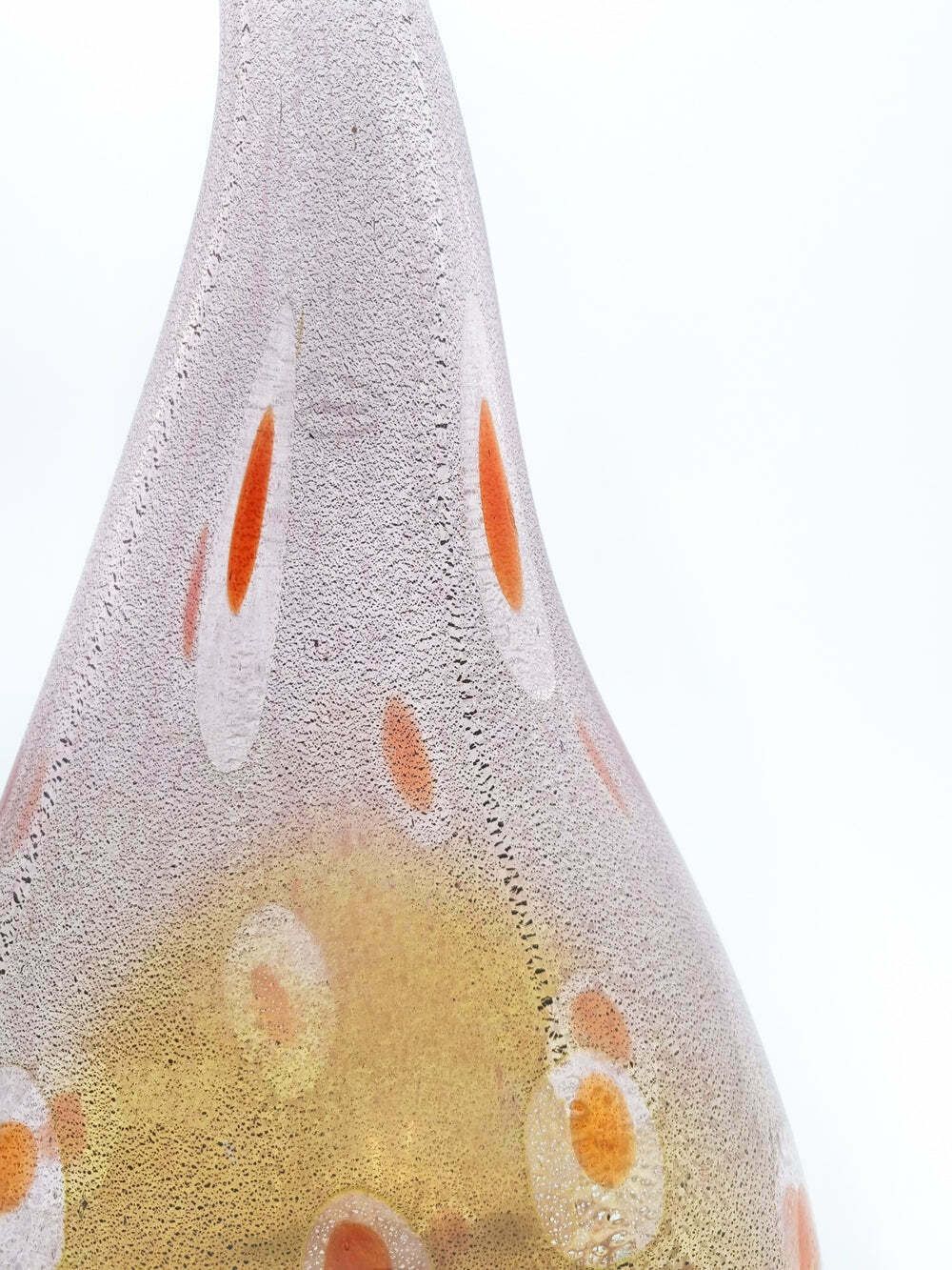 Murano Glass Vase From Vetreria Badioli, 1970s photo vintage