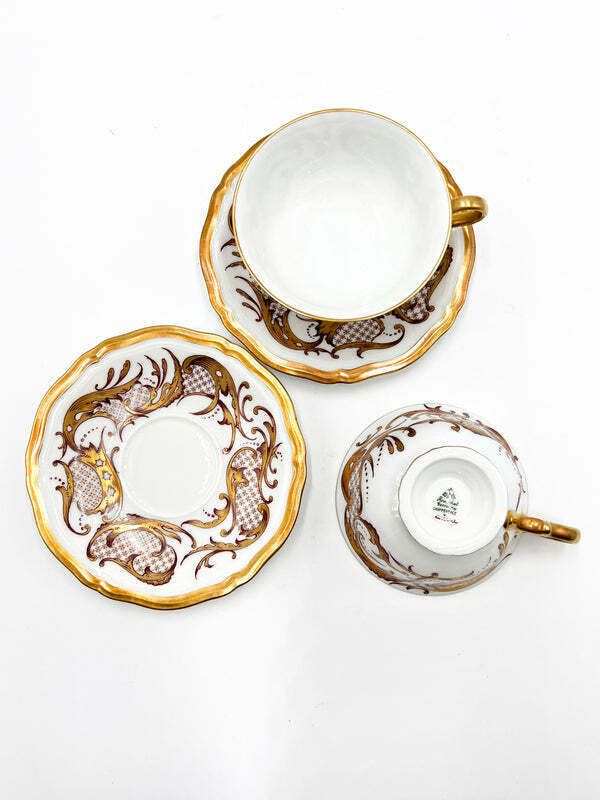 Twelve Tea/Coffee Service In Red And Gold Rosenthal Porcelain photo Home Decor