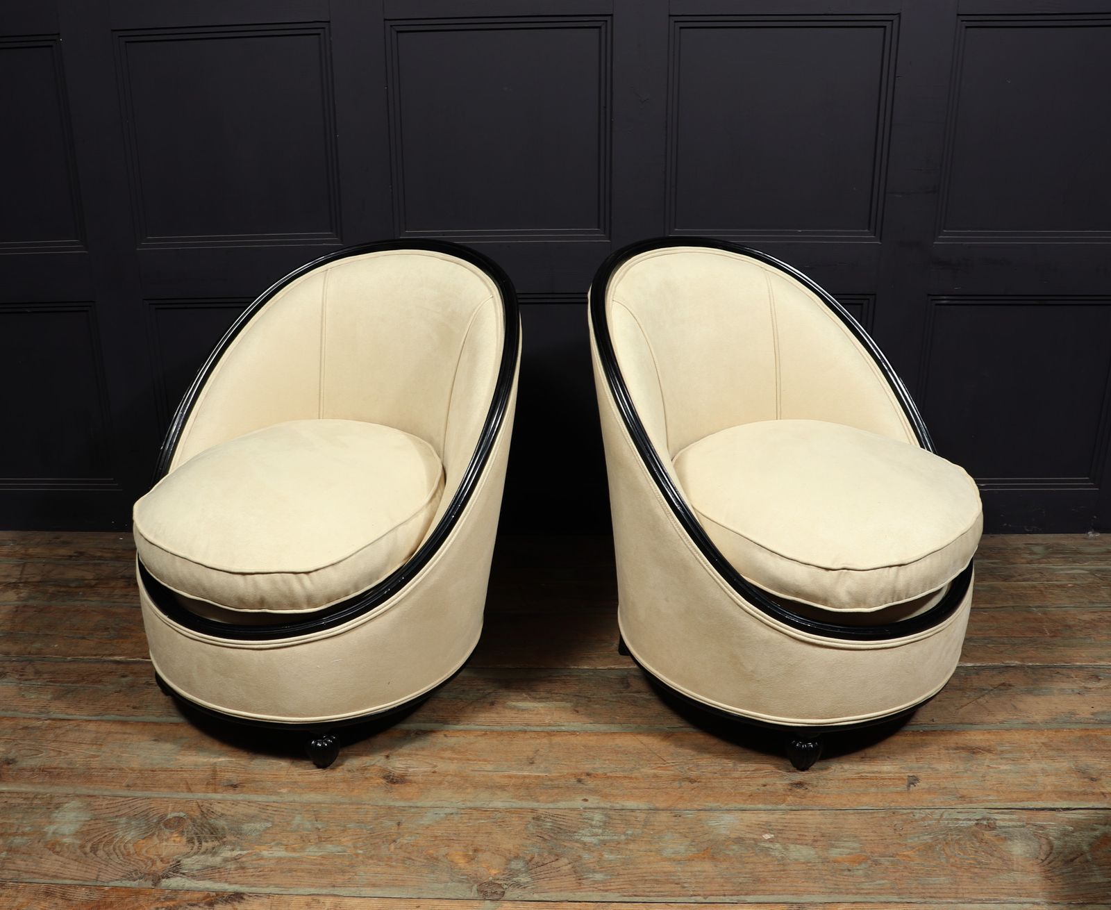 photo furniture French Art Deco Salon Chairs Manner Of Ruhlman C1925