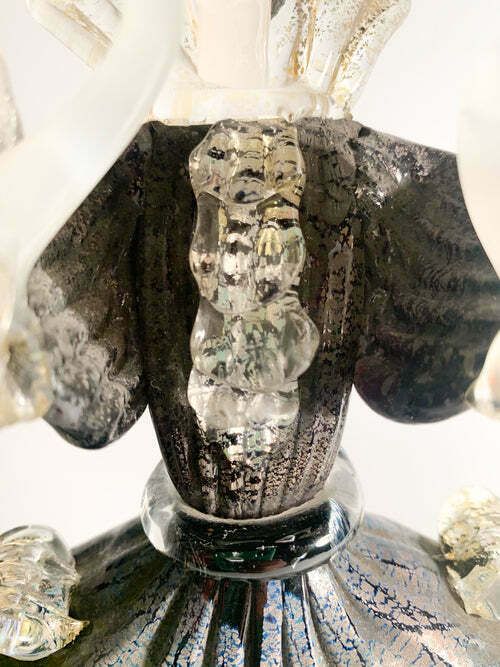 Art Figurative Statue In Hand Blown Murano Glass Attributable To Salviati In The 1960s photo