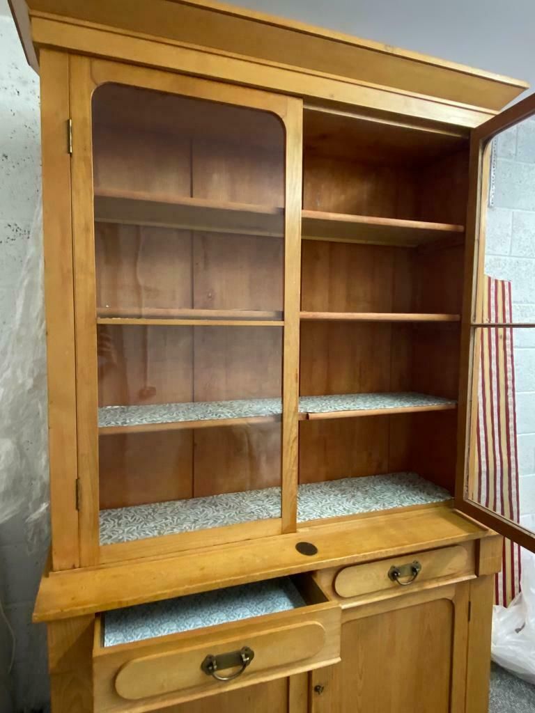 19th Century (1878) Oak Cabinet/Dresser photo Furniture
