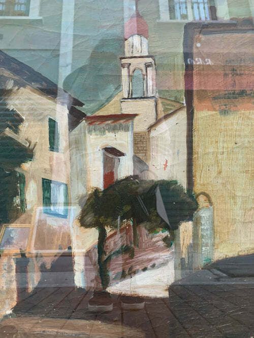 Oil Painting On Canvas By Giusy Bongiorno, 1960s photo furniture