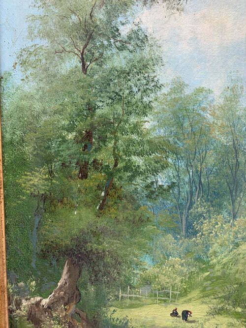 Oil On Canvas Landscape Painting By Henry Markò, Early Twentieth Century photo for sale