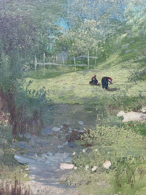 Oil On Canvas Landscape Painting By Henry Markò, Early Twentieth Century photo 2445.0