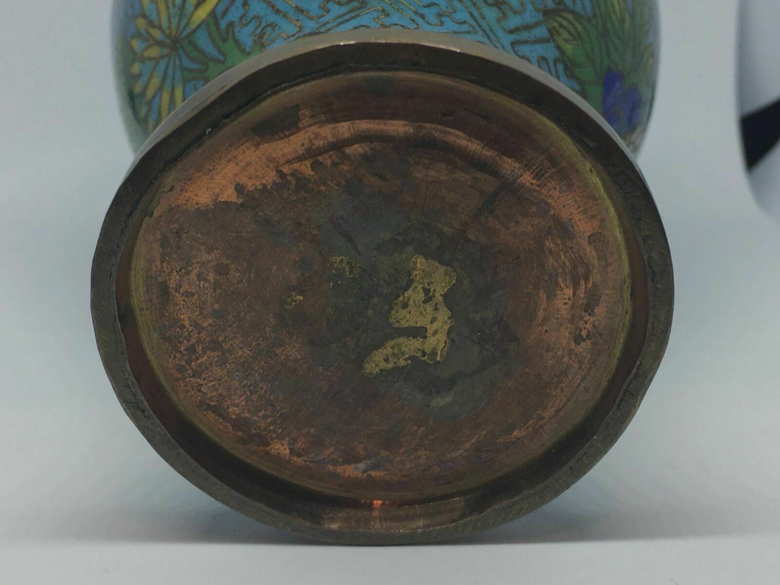 Home Decor Antique Chinese Copper/Bronze Cloisonne Vase    Circa 1900, Late Qing Dynasty Or photo