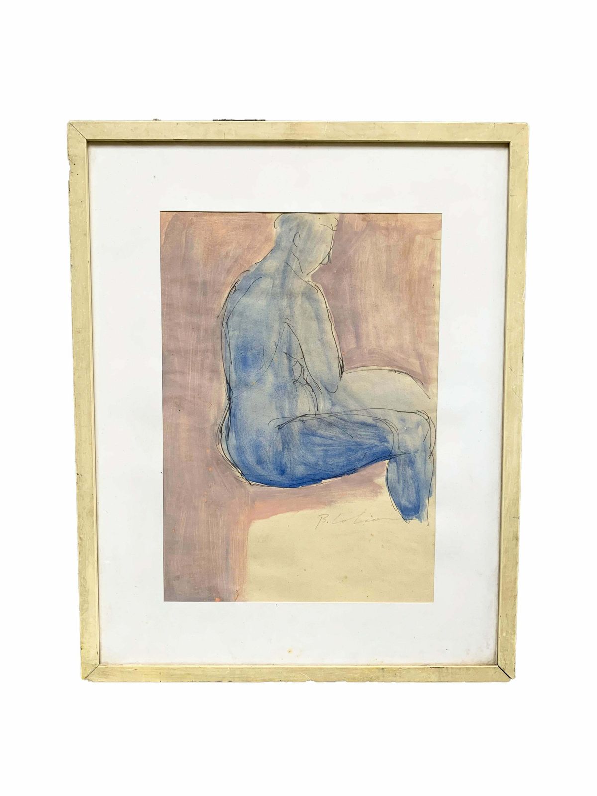 Watercolor Of A Woman's Nude From The 80s