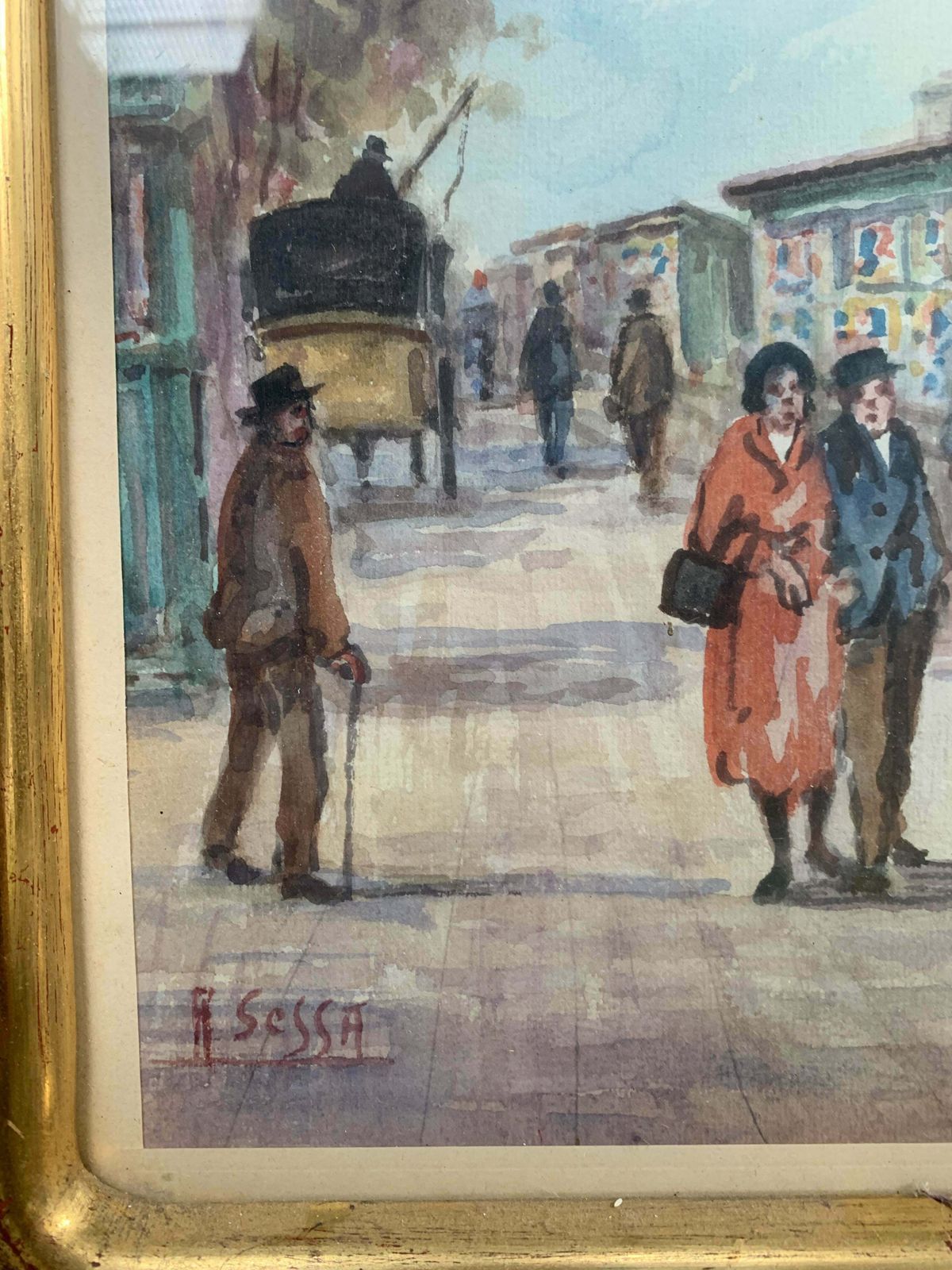Pair Of Watercolors By Aldo Sessa photo buy