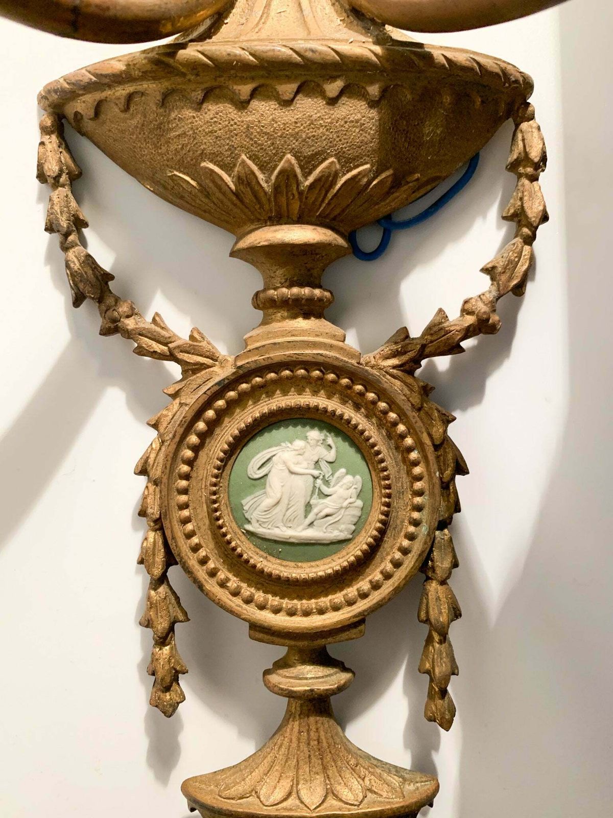 Pair Of Bronze And Cameo Appliques From The 19th Century photo buy