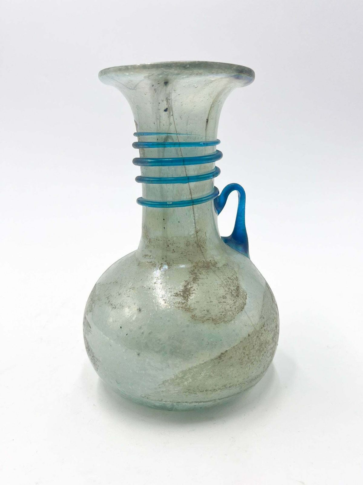 Light Blue Vase In Scavo Cenedese Glass From The Early Twentieth Century photo 301.25