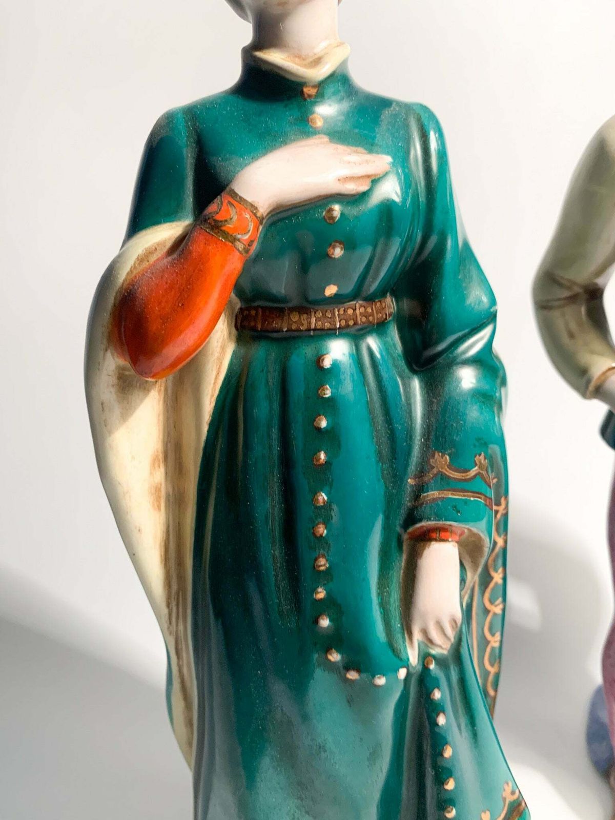 Pair Of Ceramic Lady And Gentleman Figurines By Zaccagnini From The 1940s photo 290.0