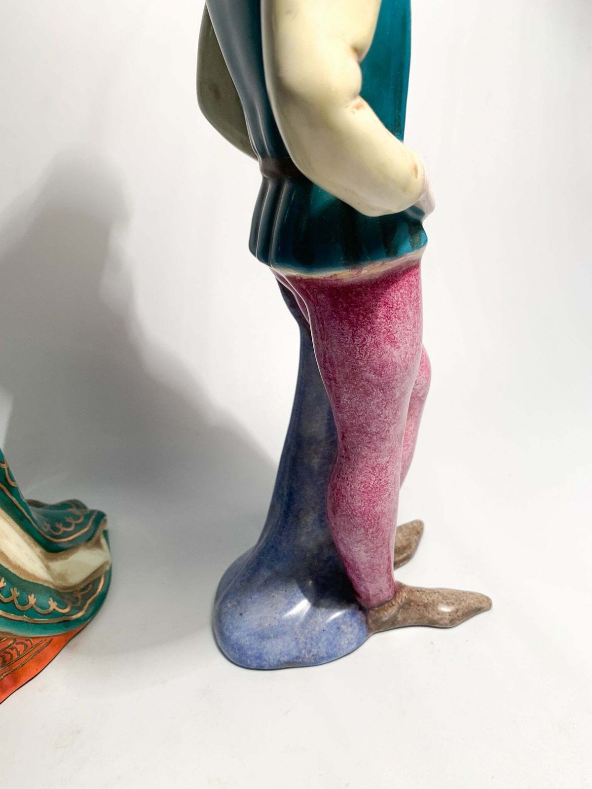 290.0 Pair Of Ceramic Lady And Gentleman Figurines By Zaccagnini From The 1940s photo