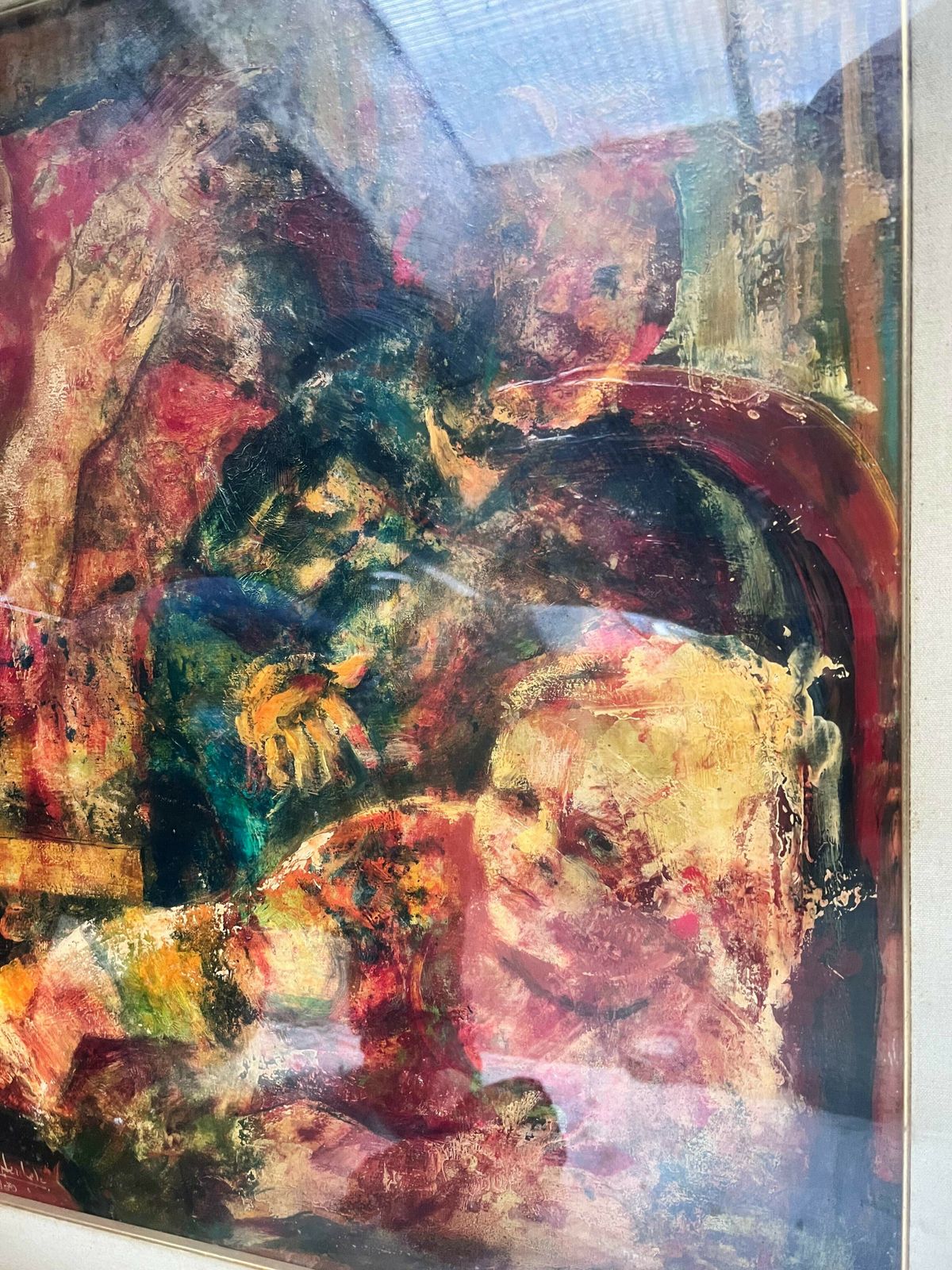 Oil Painting On Canvas By Aldo Sterchele, 1970s photo Art
