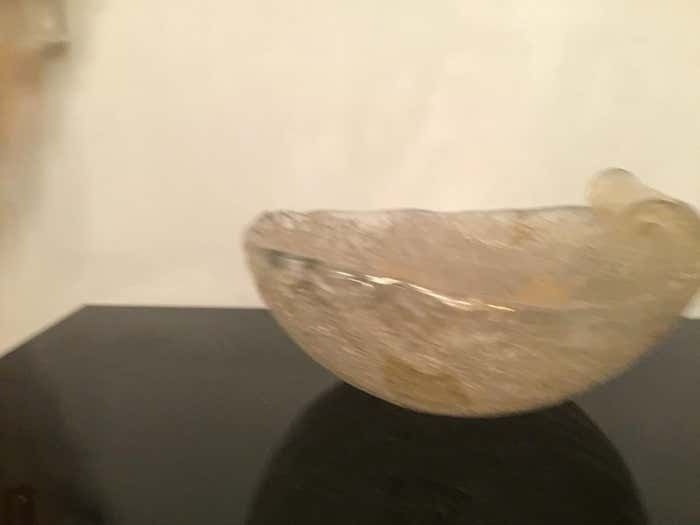 Seguso Centerpiece Iridescent Rugiada Murano Glass, 1950, Italy photo vinterior