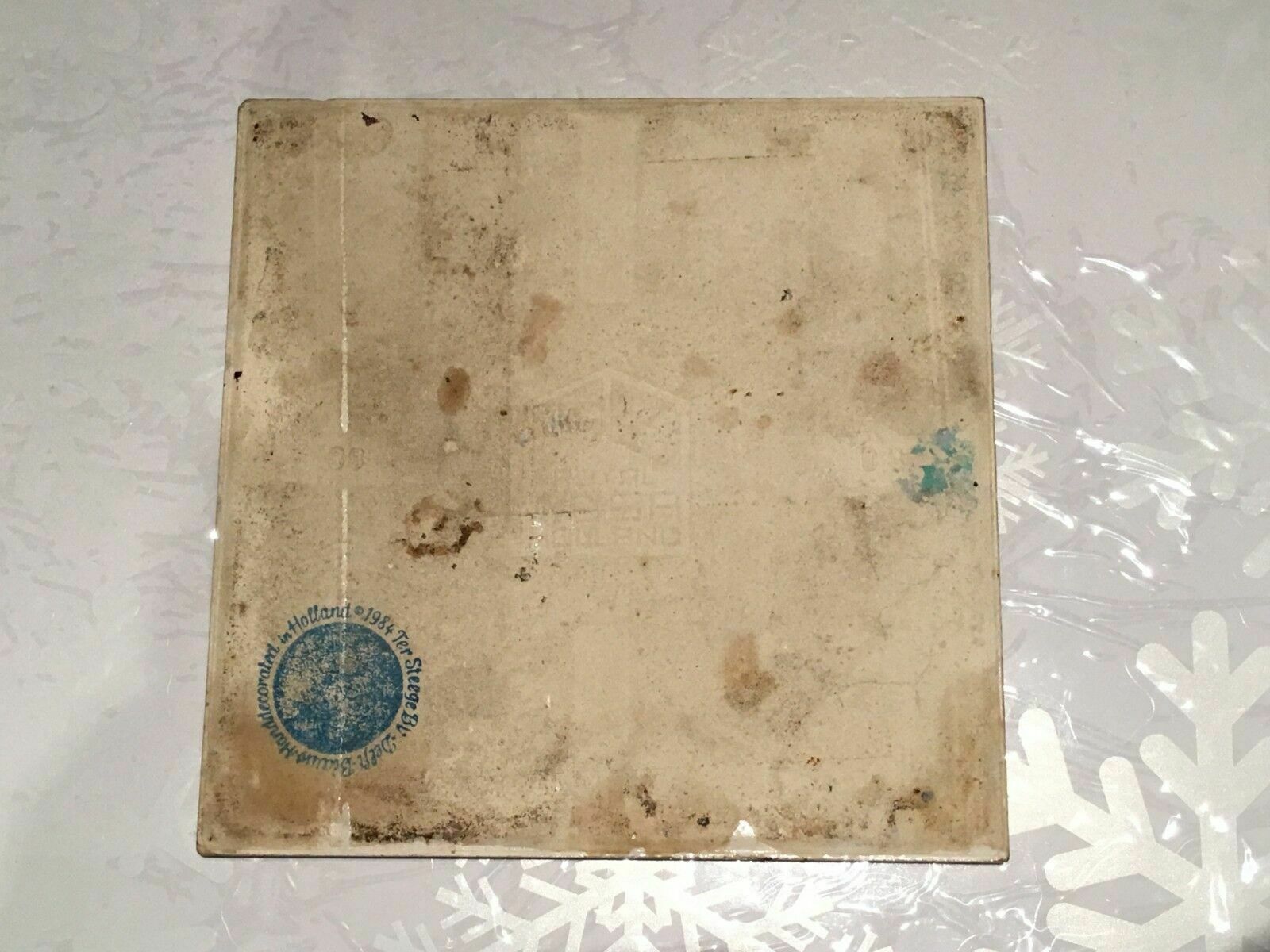 Delft Holland Ter Steege Bv Tile    Windmill Horse Farrier Pattern    1984 photo 53.0