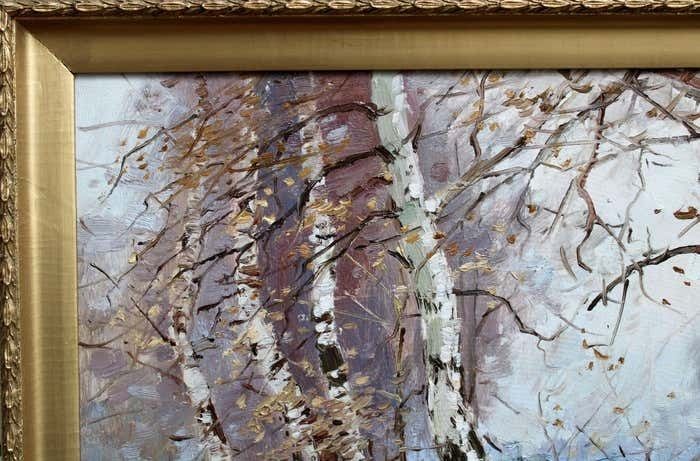 Edgars Vinters Birches. 1957, Oil On Cardboard, 45x60 Cm photo 853.0