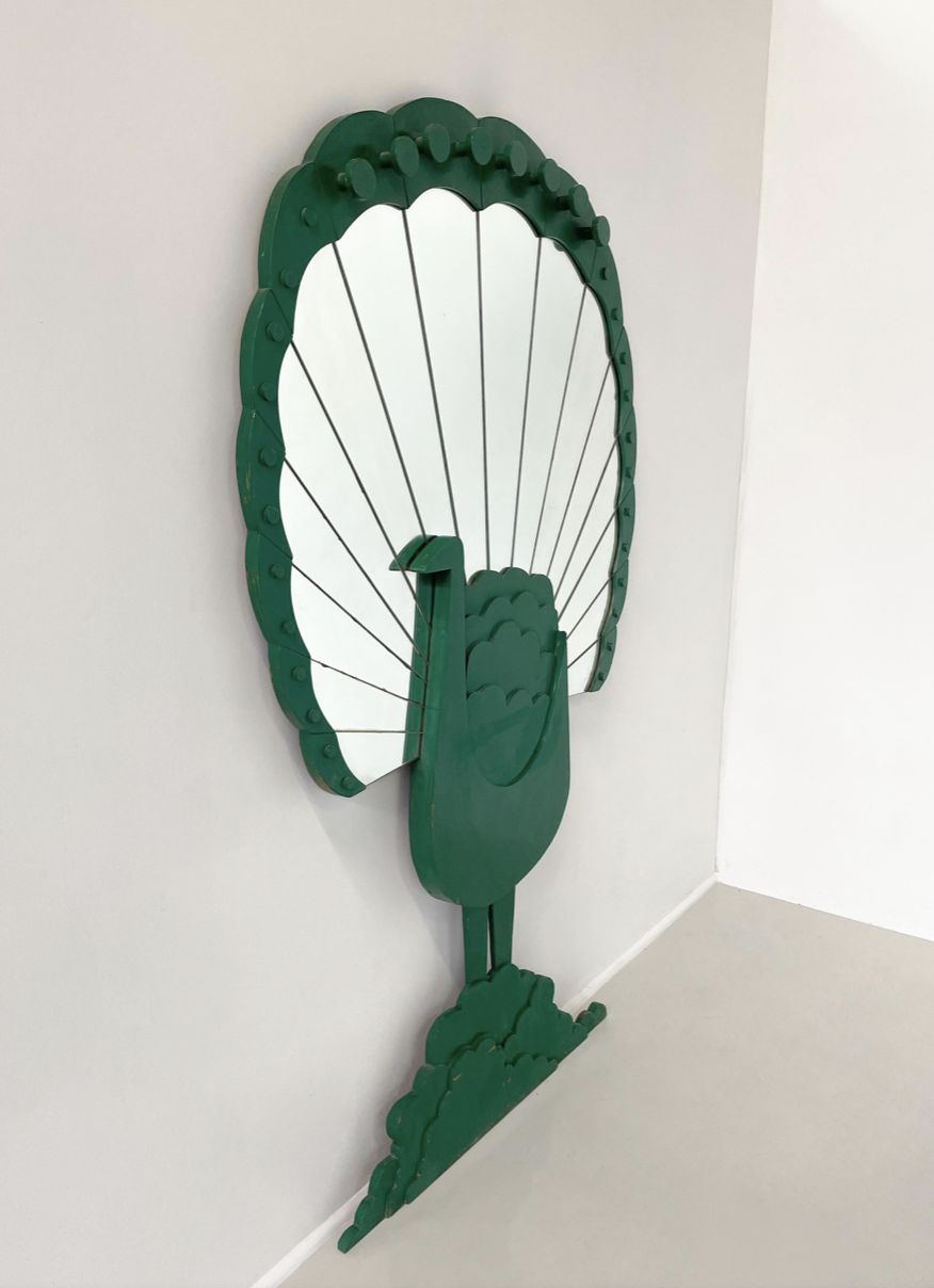 ‘Pavone’ Mirror By Sirio Alessandri For Pallucco, 1970s photo buy
