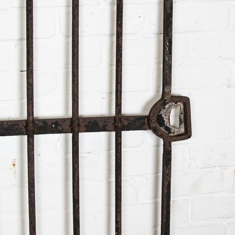 Antique Wrought Iron Gate With Spikes photo for sale