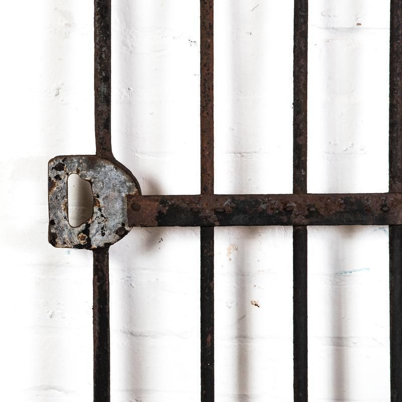 Antique Wrought Iron Gate With Spikes photo vinterior