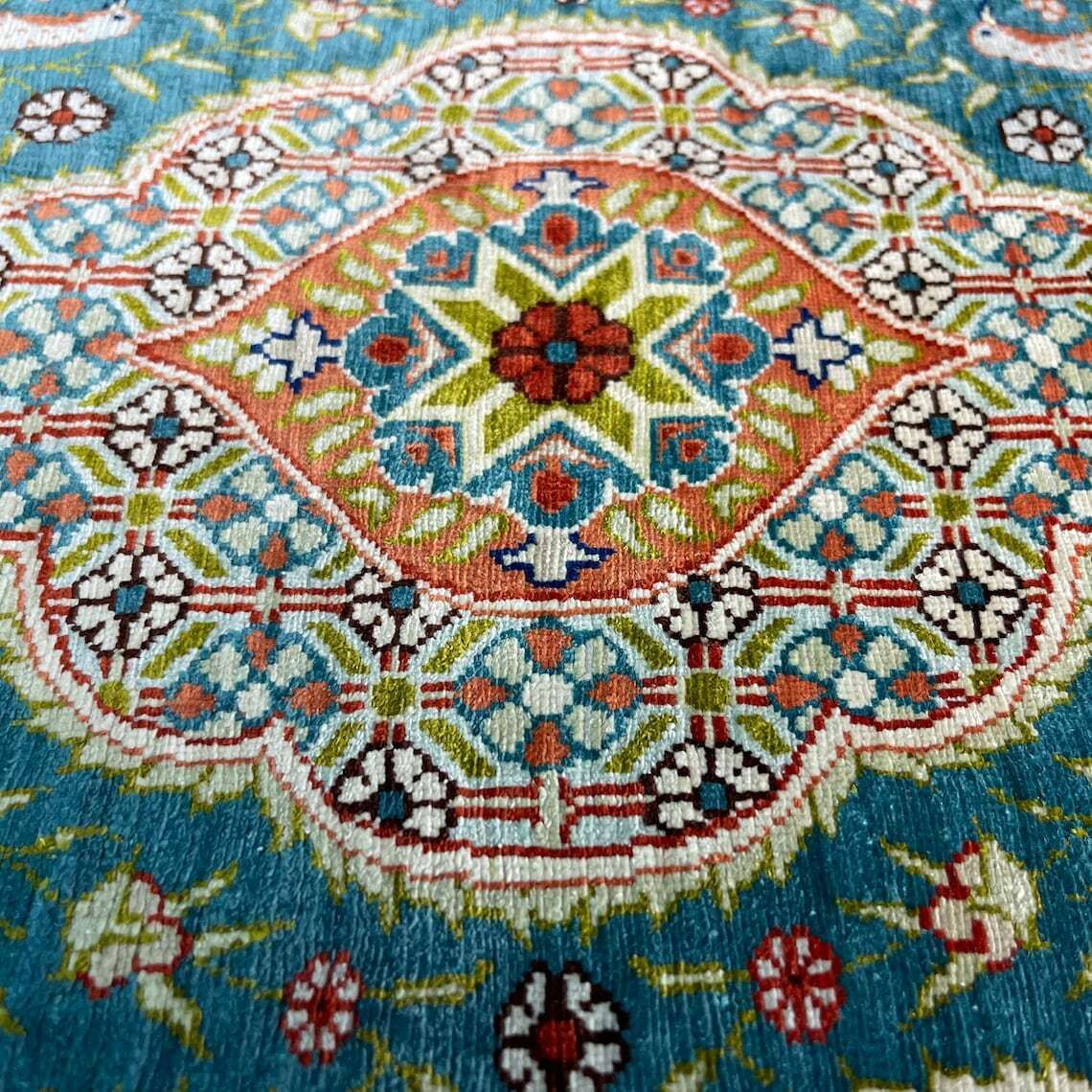 1960s Turkish Hereke Silk Rug , 78 X 52 Cm photo 1350.0