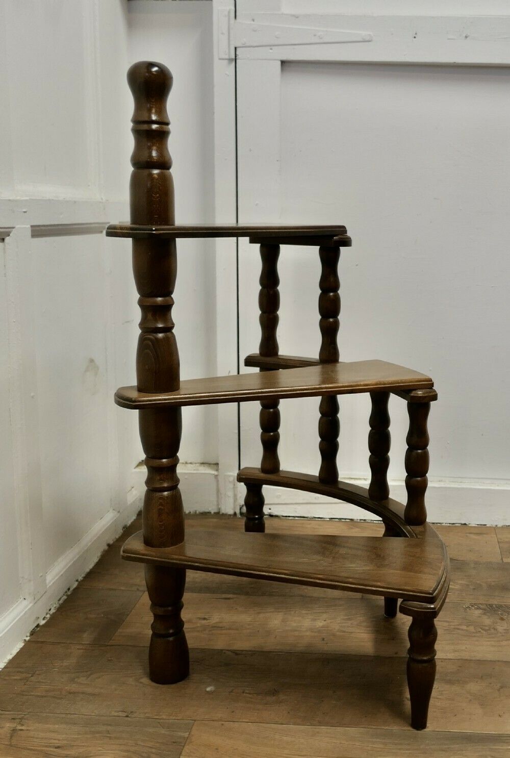 Spiral Library Steps With Turned Supports photo furniture