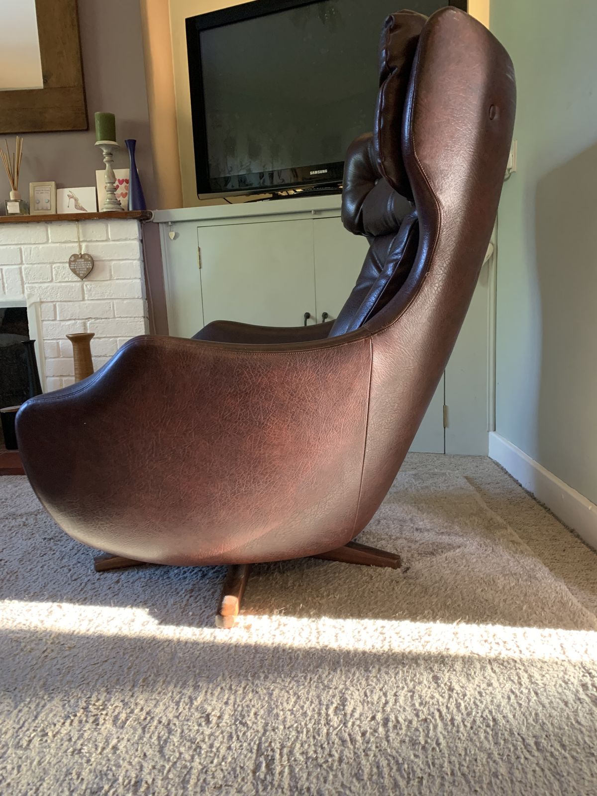 Mid Century Vintage Parker Knoll "Statesman" Swivel Chair 1960's photo furniture