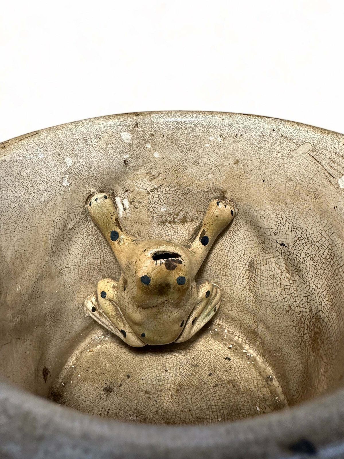 Early Antique Staffordshire Earthenware Pottery Double Handled Toad Mug With Hunting Dogs/Scenes Circa 1775 photo vinterior