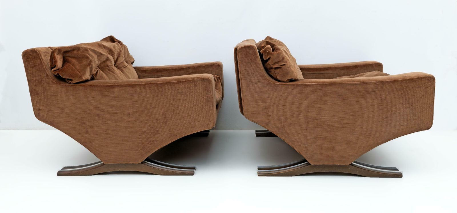 Pair Of Mid Century Modern Italian Armchairs By Franz Sartori For Flexform, 1965 photo buy
