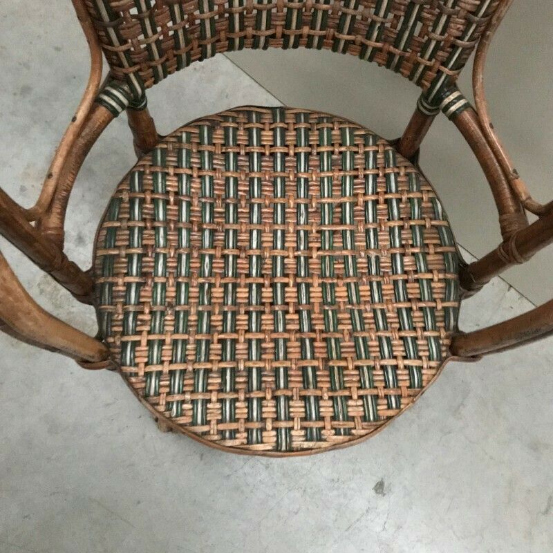Bamboo Kid's Armchair   1930's photo 69.0