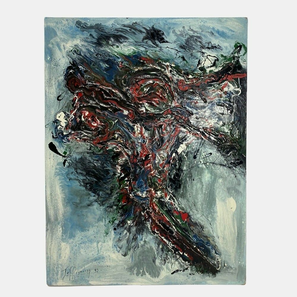 Modern Schilderij Van Jef Reynders, Jaren 1990