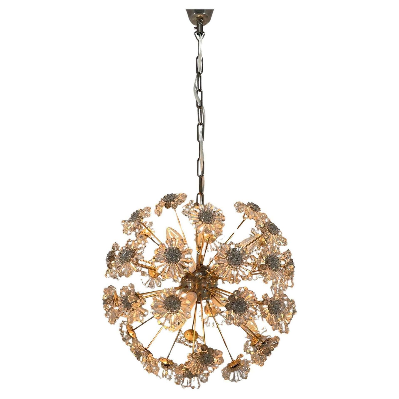 Design Space Age Dandelion / Sputnik Chandelier By Preciosa, 1970s photo furniture