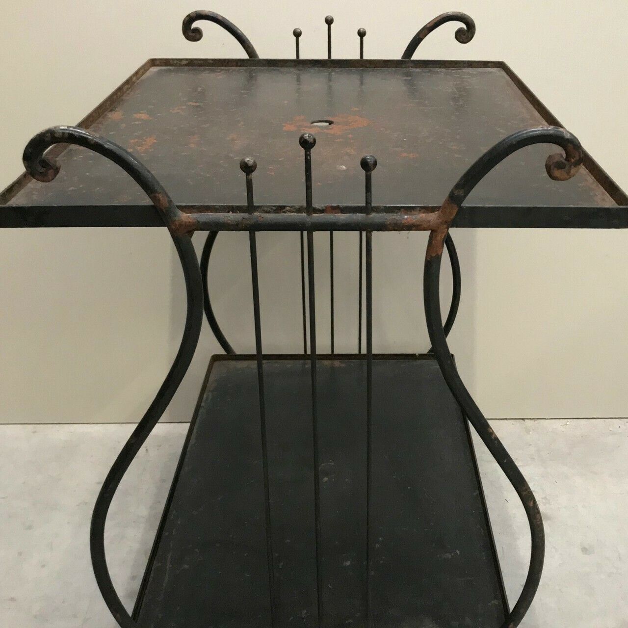 Bar Cart With A Harp, Mid 20th Century photo vintage