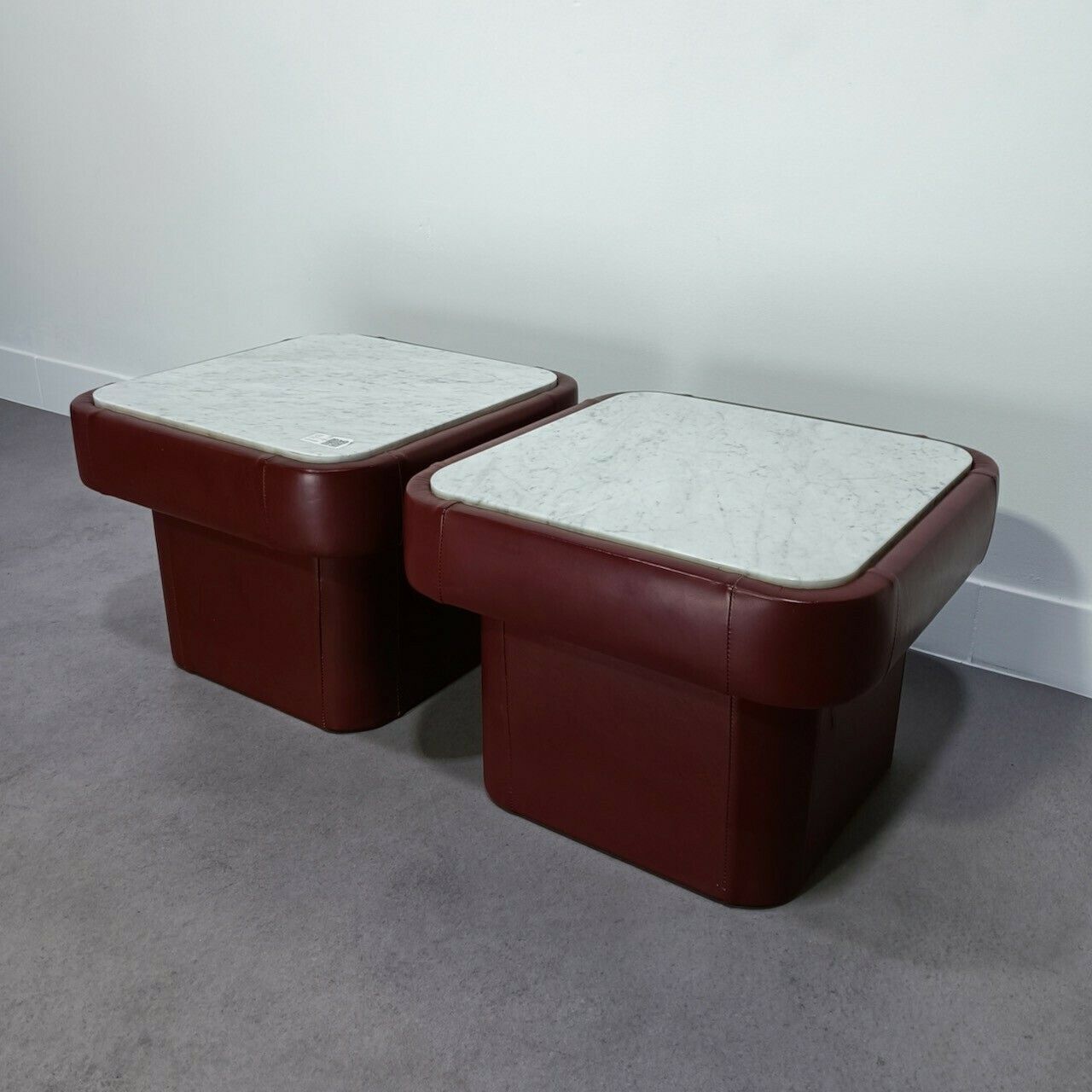 Pair De Sede Leather Side Tables Ds 47 Series photo 1458.0