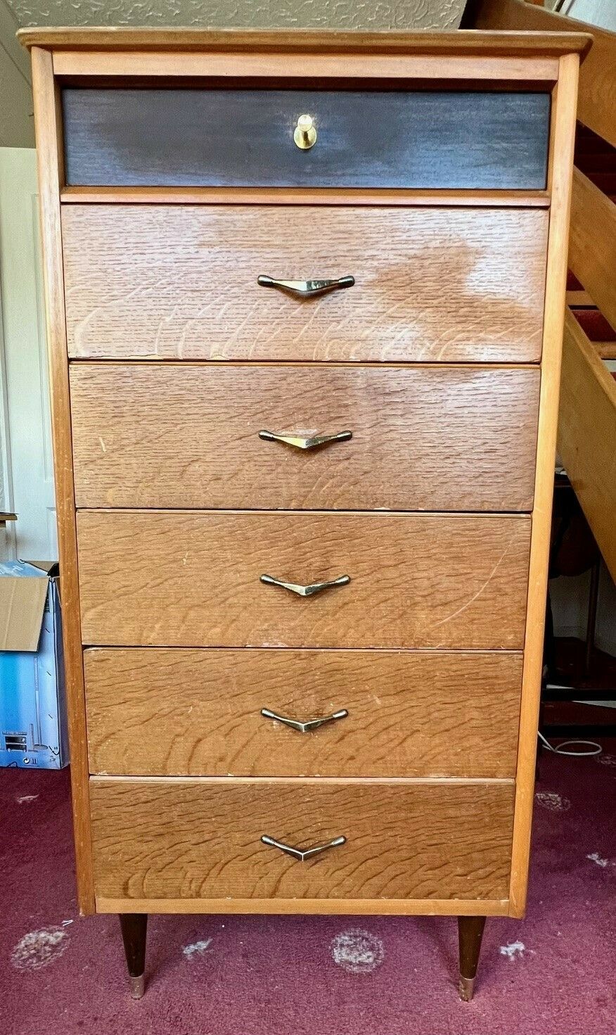 Astons Of Wrexham 1960’s Chest Of Drawers, Non Refurbished, Original Finish