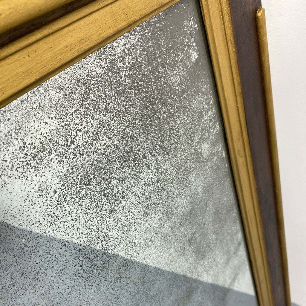 Antique English 19th Century Overmantle Mirror photo vinterior