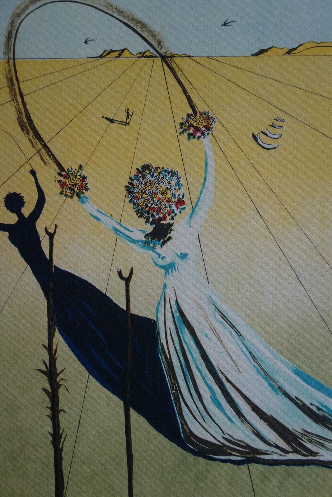 Fine Surrealist Limited Edition Print, Salvador Dali, Signed & Numbered In Pencil photo furniture