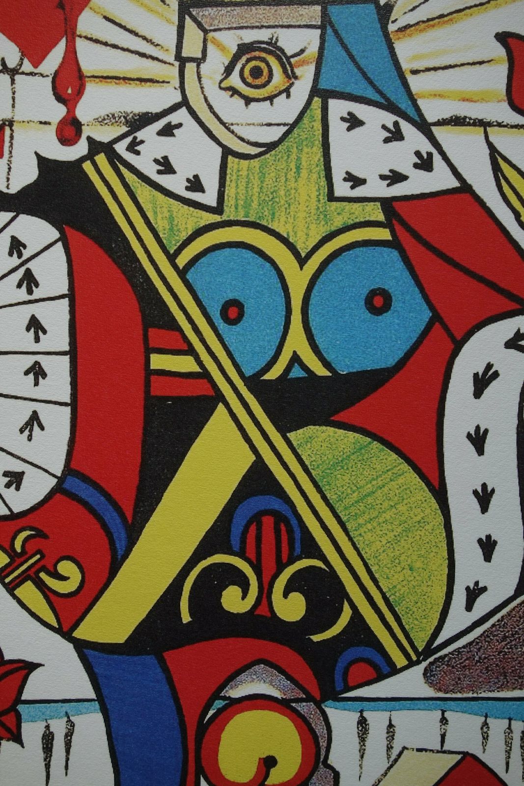 Fine Surrealist Limited Edition Print, Surreal Playing Cards   Queen, Salvador Dali, Signed & Numbered In Pencil photo for sale