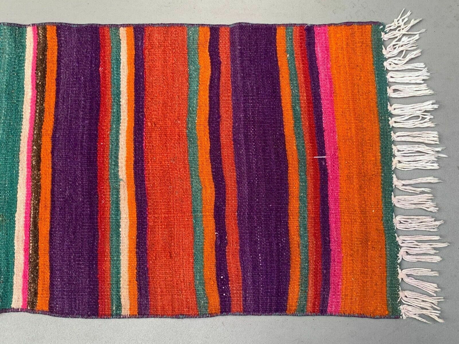 Old Turkish Narrow Kilim Runner 283x51 Cm Shabby Chic, Vintage Kelim photo vintage