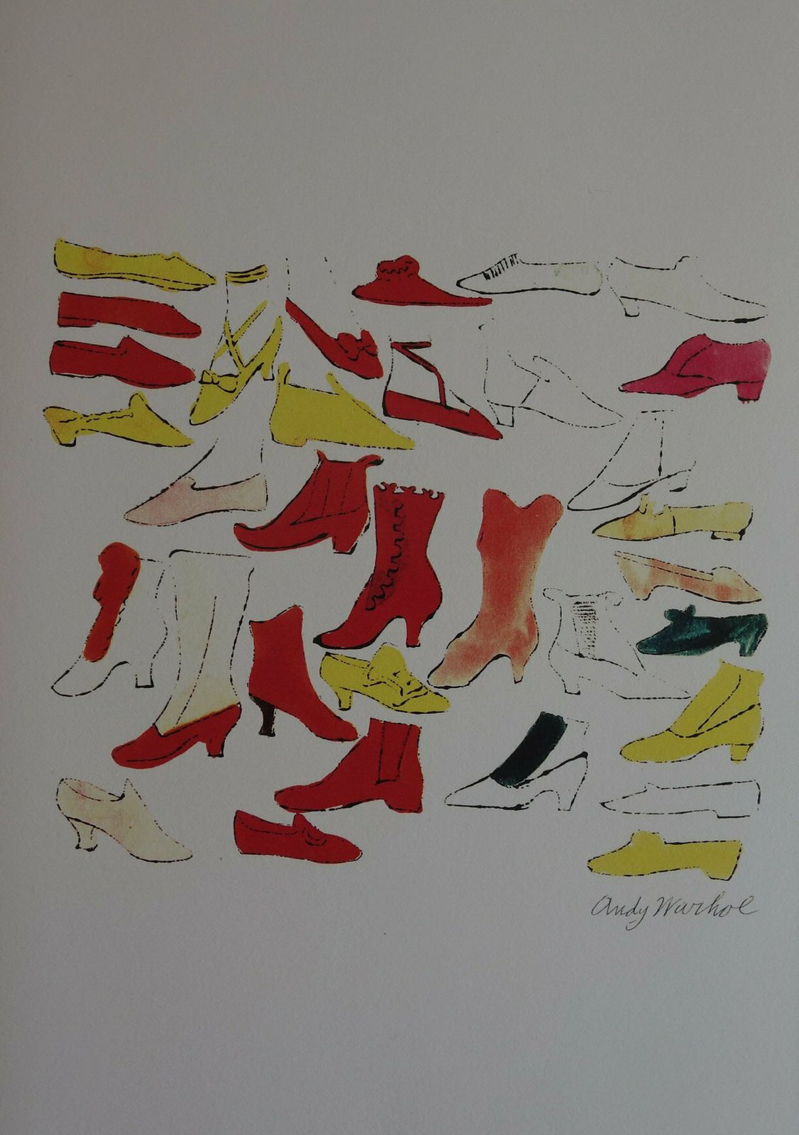 Fine Pop Art Limited Edition Print   Illustration   Shoes, Andy Warhol, Signed & Numbered