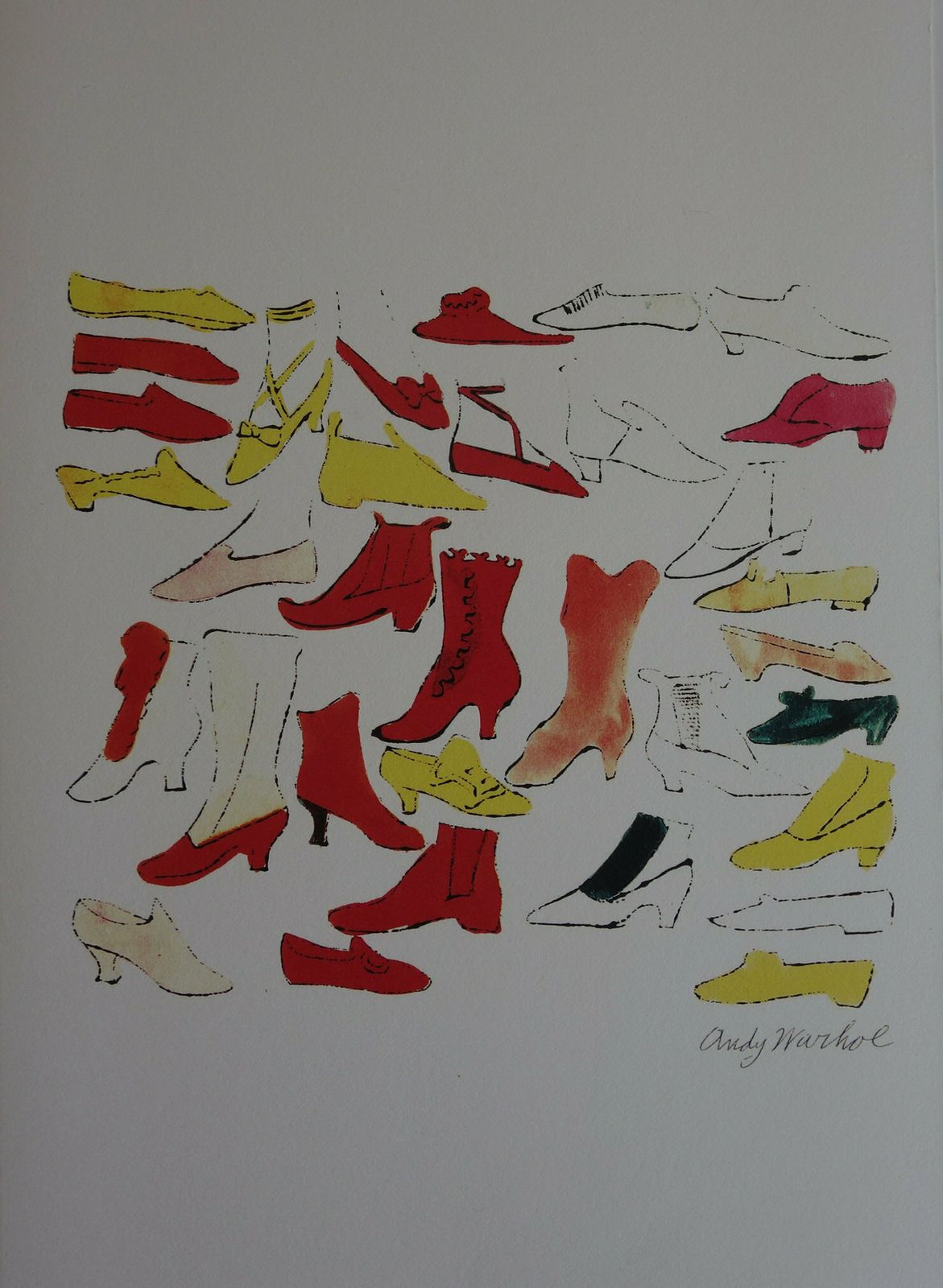 Fine Pop Art Limited Edition Print   Illustration   Shoes, Andy Warhol, Signed & Numbered photo 174.0